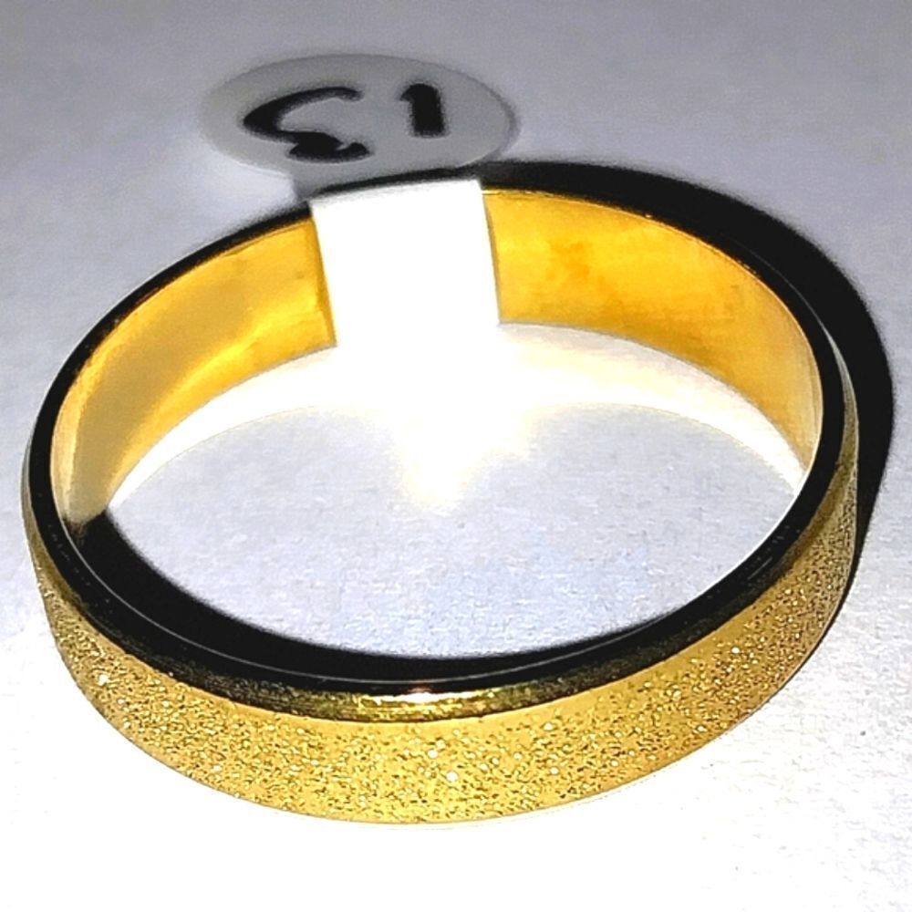 Stainless steel wide band hypoallergenic nickel free Men's ring sz 13